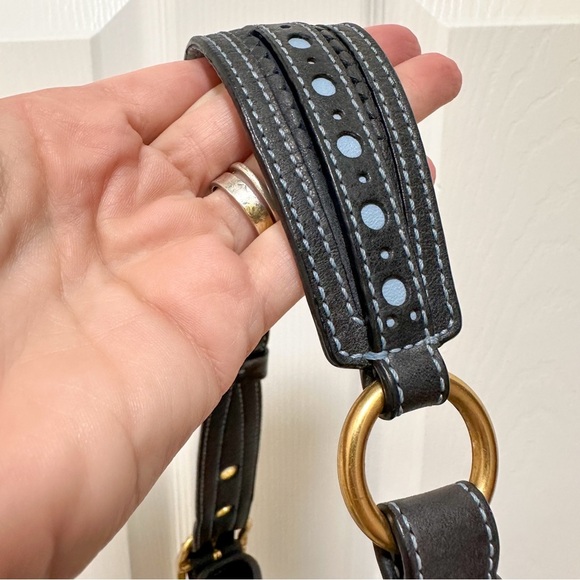 Coach Legacy Perforated Leather Signature Canvas Hobo Vintage Y2K - Picture 7 of 15